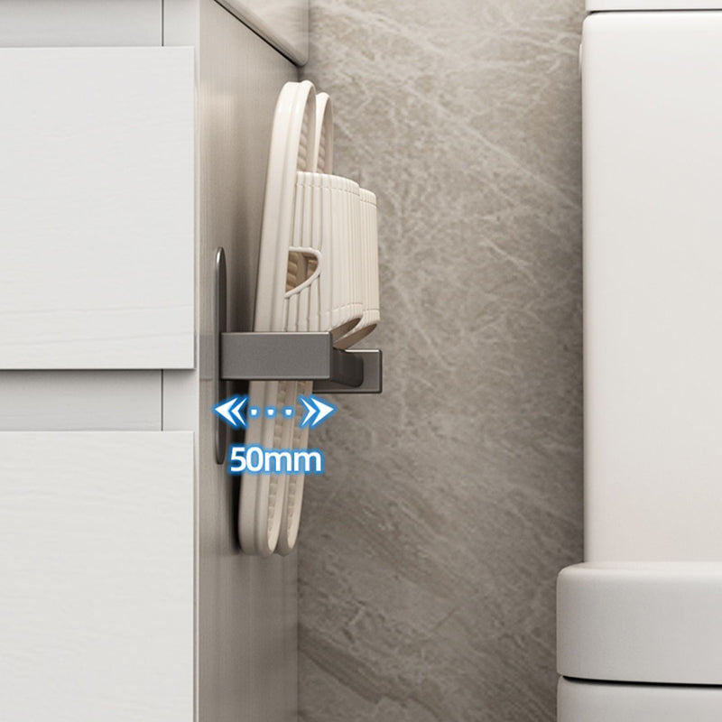 Gray Bathroom Accessory Set Modern 1/2 - Piece Bathroom Shelf Rustproof
