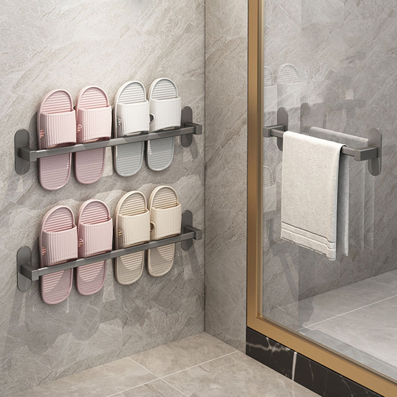 Gray Bathroom Accessory Set Modern 1/2 - Piece Bathroom Shelf Rustproof
