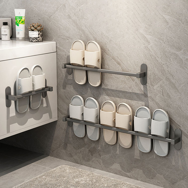 Gray Bathroom Accessory Set Modern 1/2 - Piece Bathroom Shelf Rustproof