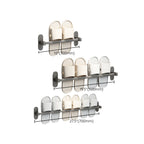 Gray Bathroom Accessory Set Modern 1/2 - Piece Bathroom Shelf Rustproof
