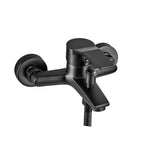 Wall-mounted fixed bathtub faucet lever handle with hand shower