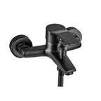Wall-mounted fixed bathtub faucet lever handle with hand shower