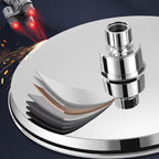 Round Showerhead Combo Modern Fixed Showerhead for Bathroom