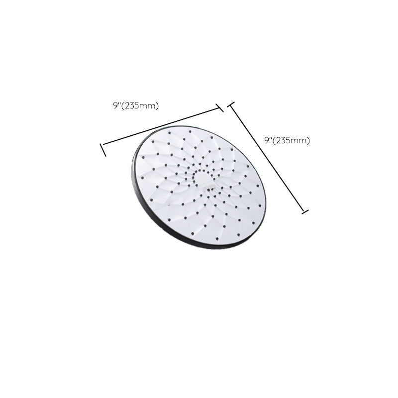Round Showerhead Combo Modern Fixed Showerhead for Bathroom