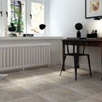 Modern Stone Look Plastic Flooring Waterproof Tiles with Square Edge
