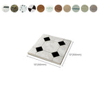 Modern Stone Look Plastic Flooring Waterproof Tiles with Square Edge