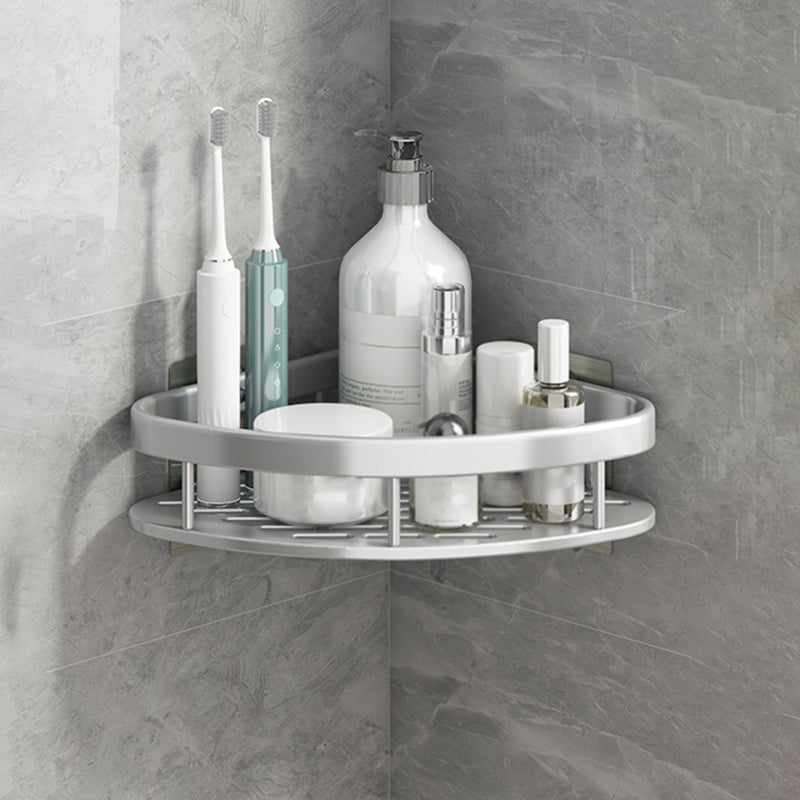Silver/Black Bathroom Accessories Set Modern 1/2/3 - Piece Bathroom Shelf