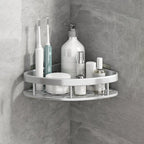 Silver/Black Bathroom Accessories Set Modern 1/2/3 - Piece Bathroom Shelf
