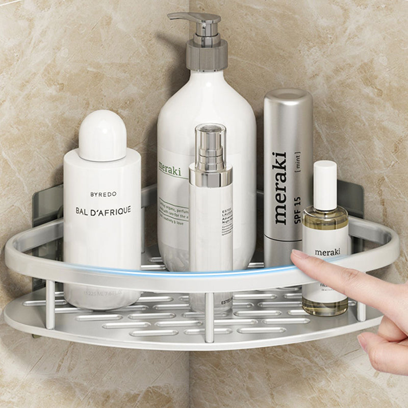 Silver/Black Bathroom Accessories Set Modern 1/2/3 - Piece Bathroom Shelf