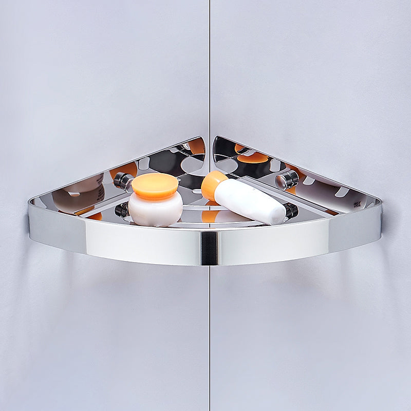 Silver/black Bathroom accessory set Modern 1/2/3 - Piece Bathroom shelf