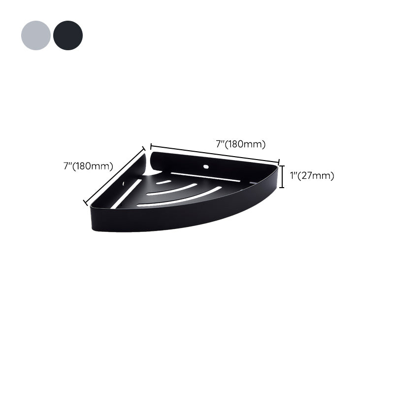 Silver/black Bathroom accessory set Modern 1/2/3 - Piece Bathroom shelf