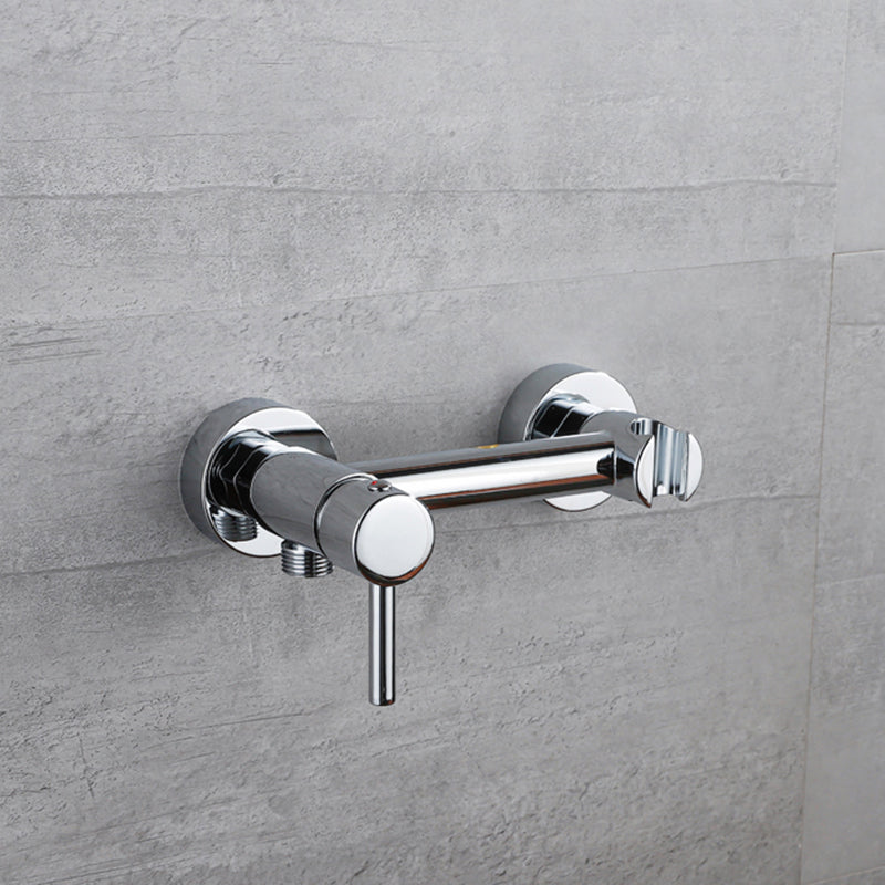 Lever Handle Bathtub Faucet Wall Mount Shower Hose Swivel Spout Bathtub Filling with Hand Shower
