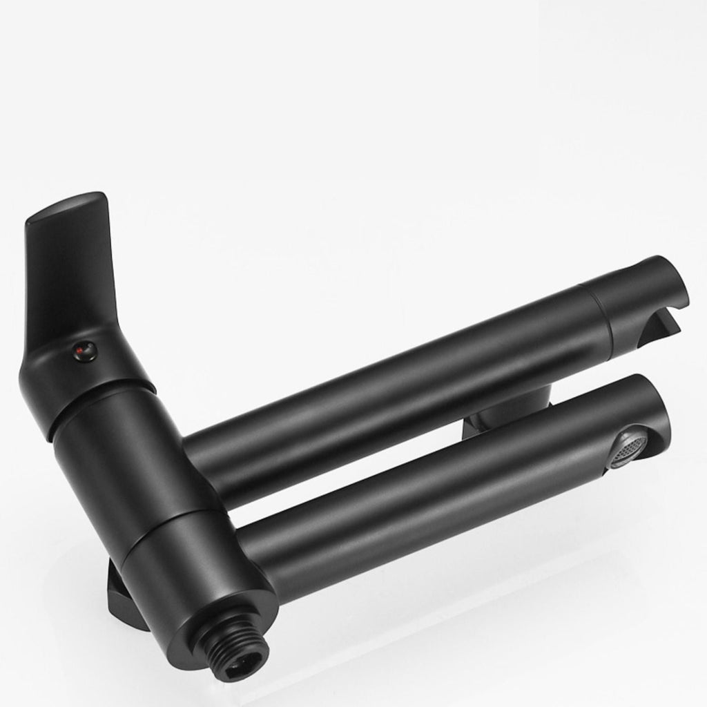 Swivel spout bathtub faucet single lever handle hand shower bathtub filling valve with shower hose