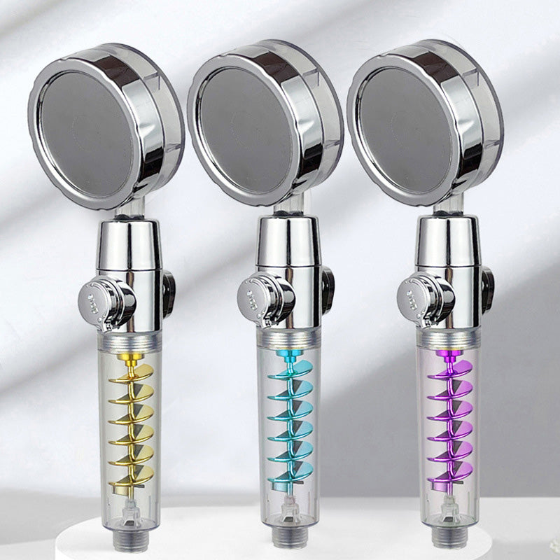 Modern Round Handheld Showerhead Rain Spray Head made of Plastic