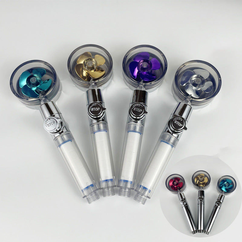 Modern Round Handheld Showerhead Rain Spray Head made of Plastic