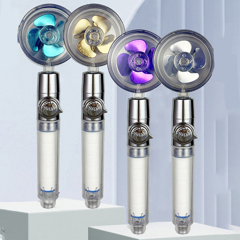 Modern Round Handheld Showerhead Rain Spray Head made of Plastic