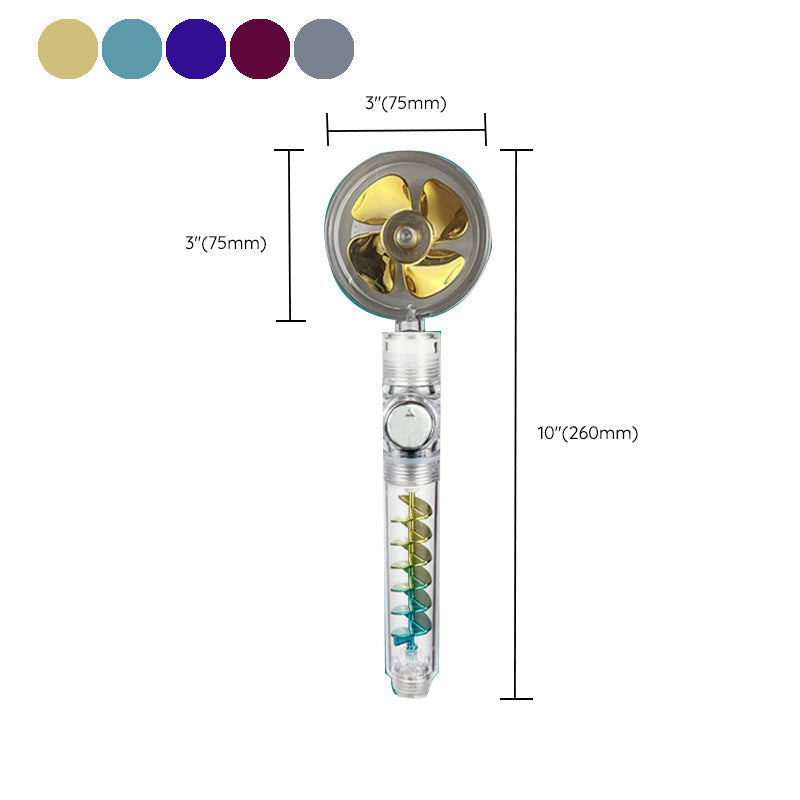 Modern Round Handheld Showerhead Rain Spray Head made of Plastic