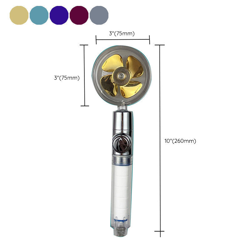 Modern Round Handheld Showerhead Rain Spray Head made of Plastic