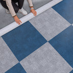 Rectangular Plastic Floor Water-Resistant Fabric Look Floor Tiles