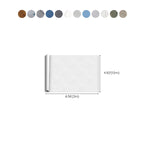 Rectangular Plastic Floor Water-Resistant Fabric Look Floor Tiles