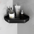 Matt black bathroom accessories set Modern anti-rust 1/2/3-piece bathroom shelf