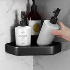 Matt black bathroom accessories set Modern anti-rust 1/2/3-piece bathroom shelf