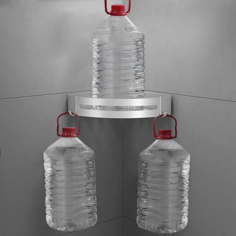 Silver Bathroom Accessory Set Modern Anti-Rust 1/2/3 -piece Bath Shelf