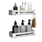 Silver Bathroom Accessory Set Modern Anti-Rust 1/2/3 -piece Bath Shelf