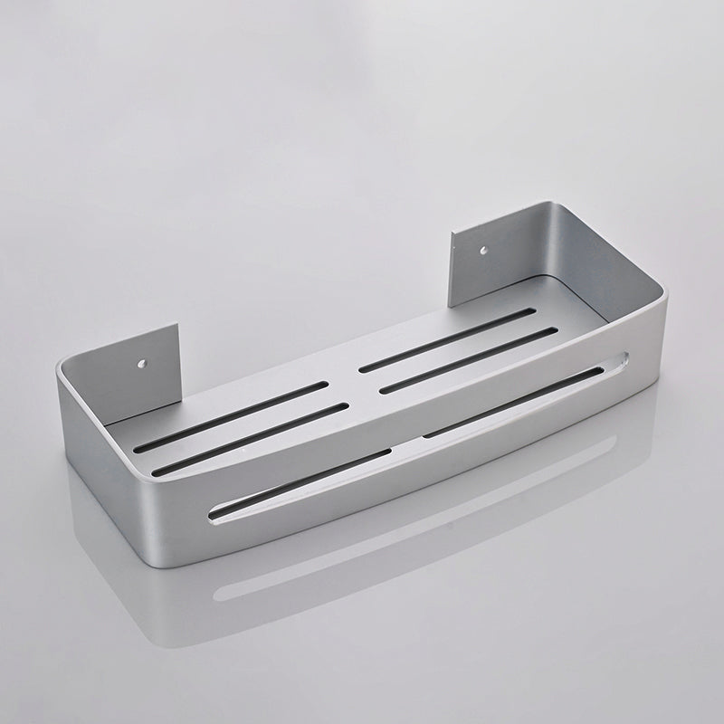 Silver Bathroom Accessory Set Modern Anti-Rust 1/2/3 -piece Bath Shelf