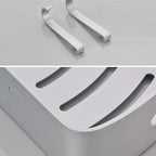 Silver Bathroom Accessory Set Modern Anti-Rust 1/2/3 -piece Bath Shelf