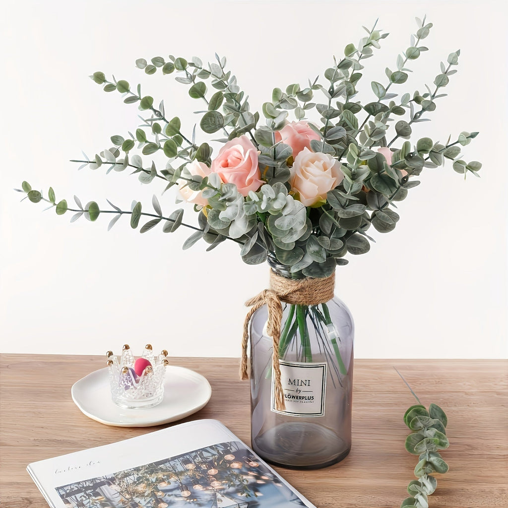 SpringEuca Artificial Eucalyptus – Decorative Centerpiece for Get Well or Hanukkah