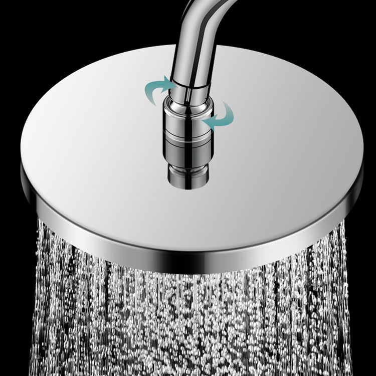 Round solid shower metal modern shower head combination for the bathroom