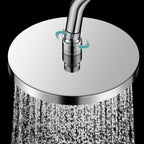Round solid shower metal modern shower head combination for the bathroom