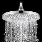 Round solid shower metal modern shower head combination for the bathroom