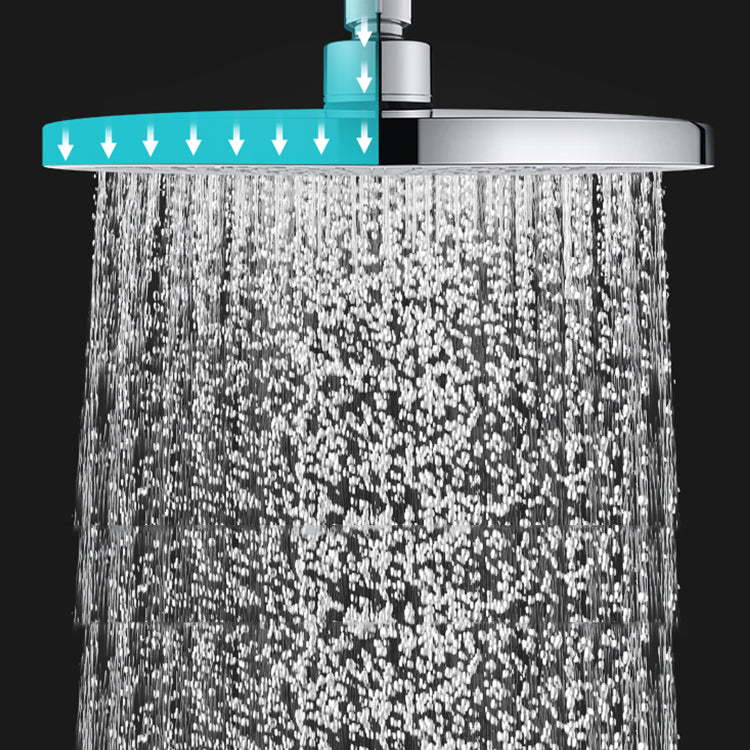 Round solid shower metal modern shower head combination for the bathroom