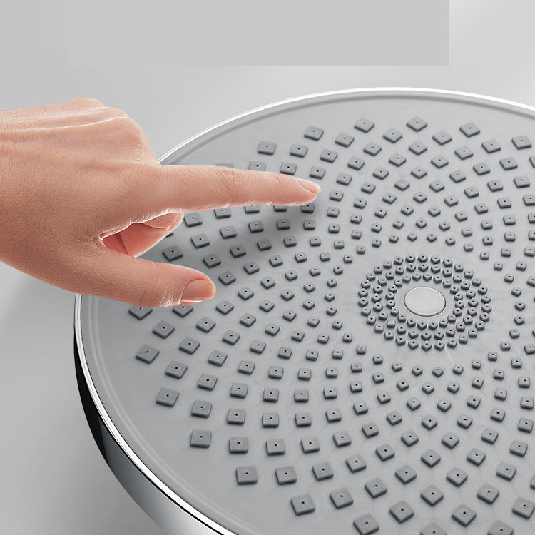 Round solid shower metal modern shower head combination for the bathroom