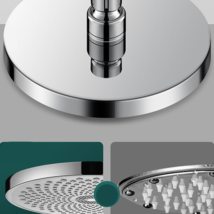 Round solid shower metal modern shower head combination for the bathroom