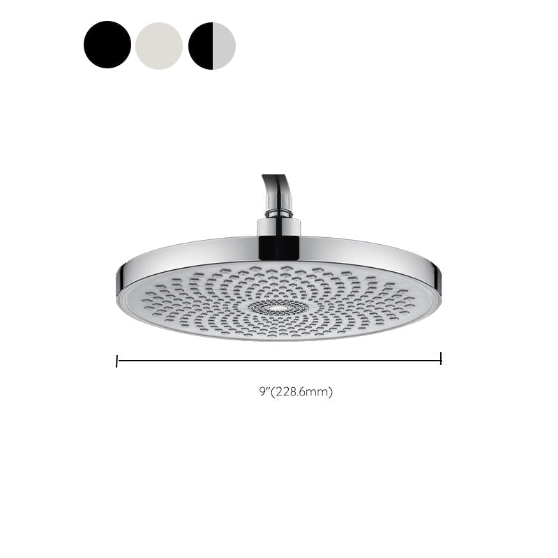 Round solid shower metal modern shower head combination for the bathroom