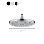 Round solid shower metal modern shower head combination for the bathroom