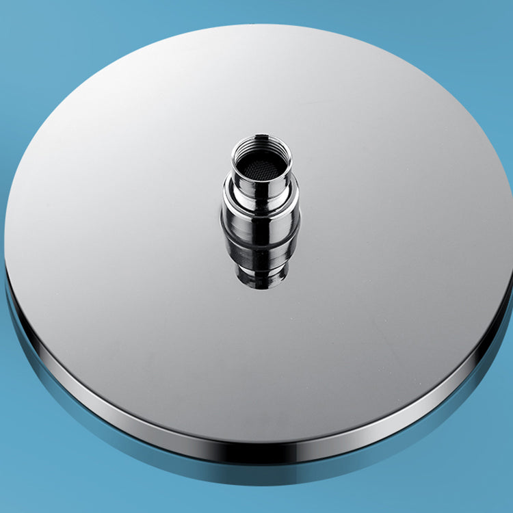Metal Shower Head Combo Contemporary Round Fixed Shower Head for the Bathroom