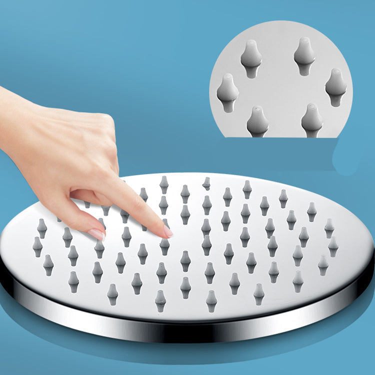 Metal Shower Head Combo Contemporary Round Fixed Shower Head for the Bathroom