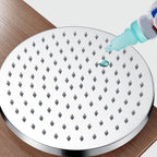 Metal Shower Head Combo Contemporary Round Fixed Shower Head for the Bathroom