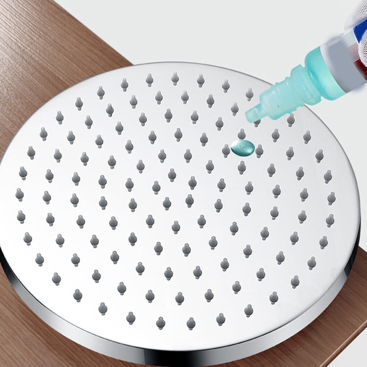 Metal Shower Head Combo Contemporary Round Fixed Shower Head for the Bathroom