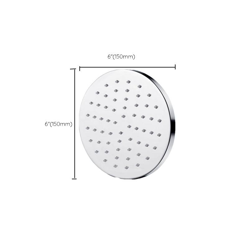 Metal Shower Head Combo Contemporary Round Fixed Shower Head for the Bathroom