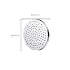 Metal Shower Head Combo Contemporary Round Fixed Shower Head for the Bathroom