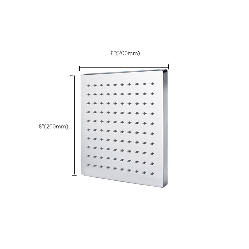 Metal Shower Head Combo Contemporary Round Fixed Shower Head for the Bathroom