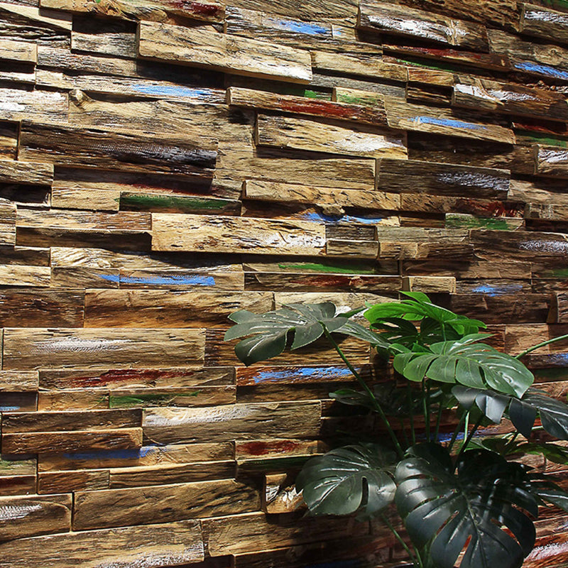 Wall cladding wood shiplap mosaic modern interior wall cladding