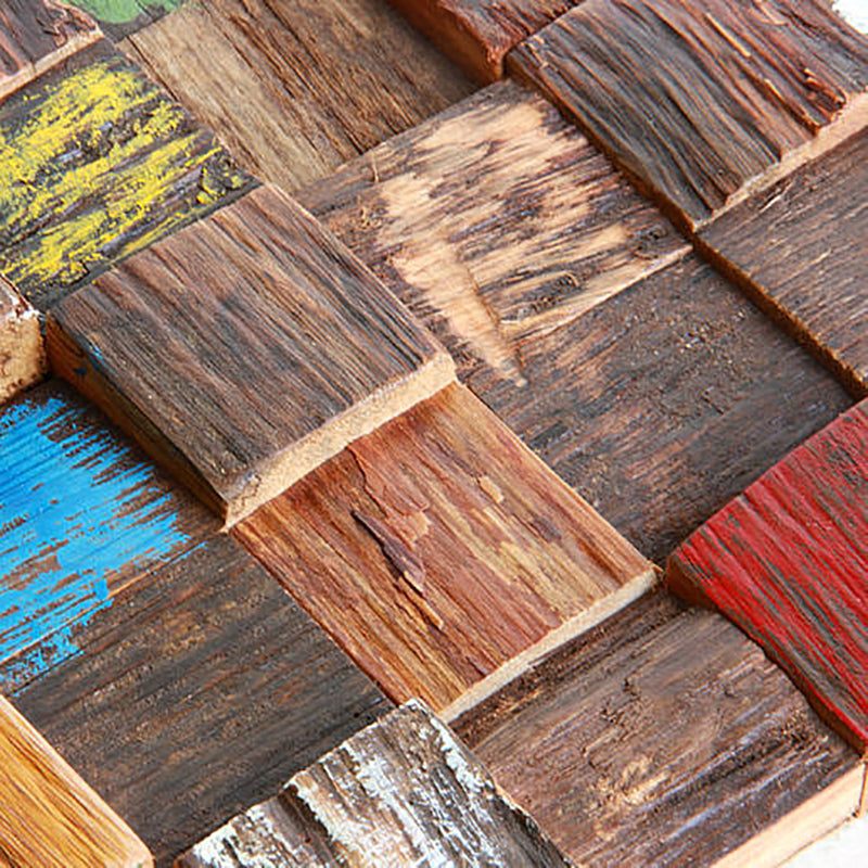 Wall cladding wood shiplap mosaic modern interior wall cladding