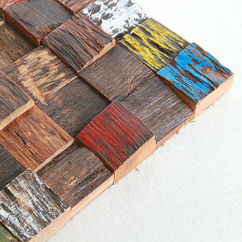 Wall cladding wood shiplap mosaic modern interior wall cladding