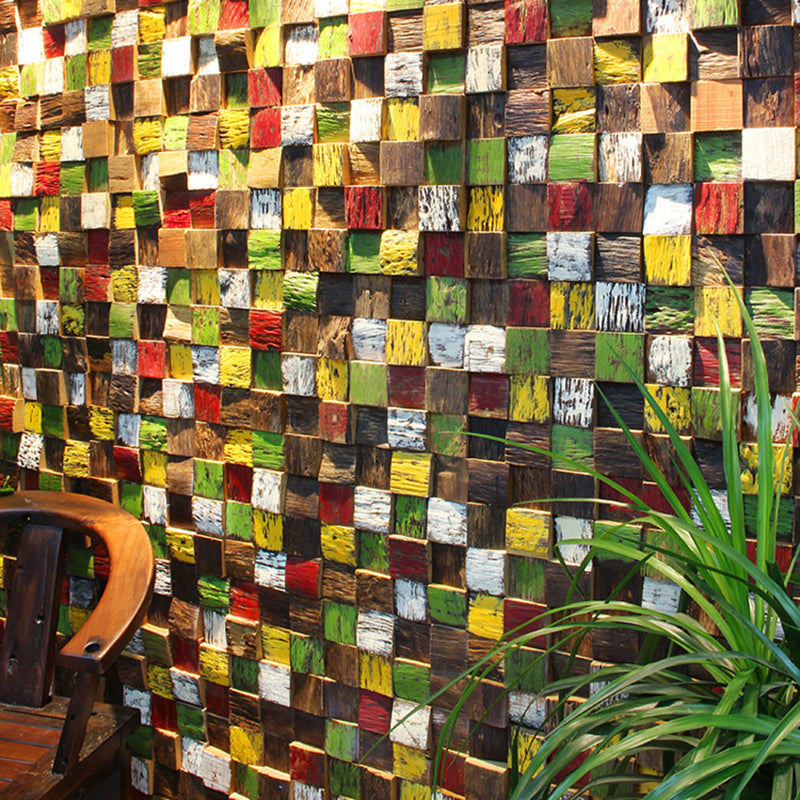 Wall cladding wood shiplap mosaic modern interior wall cladding